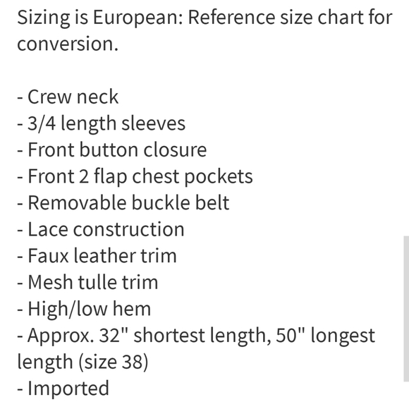 NWT: Cascading Lace and Tulle Shirt Dress - Picture 6 of 6